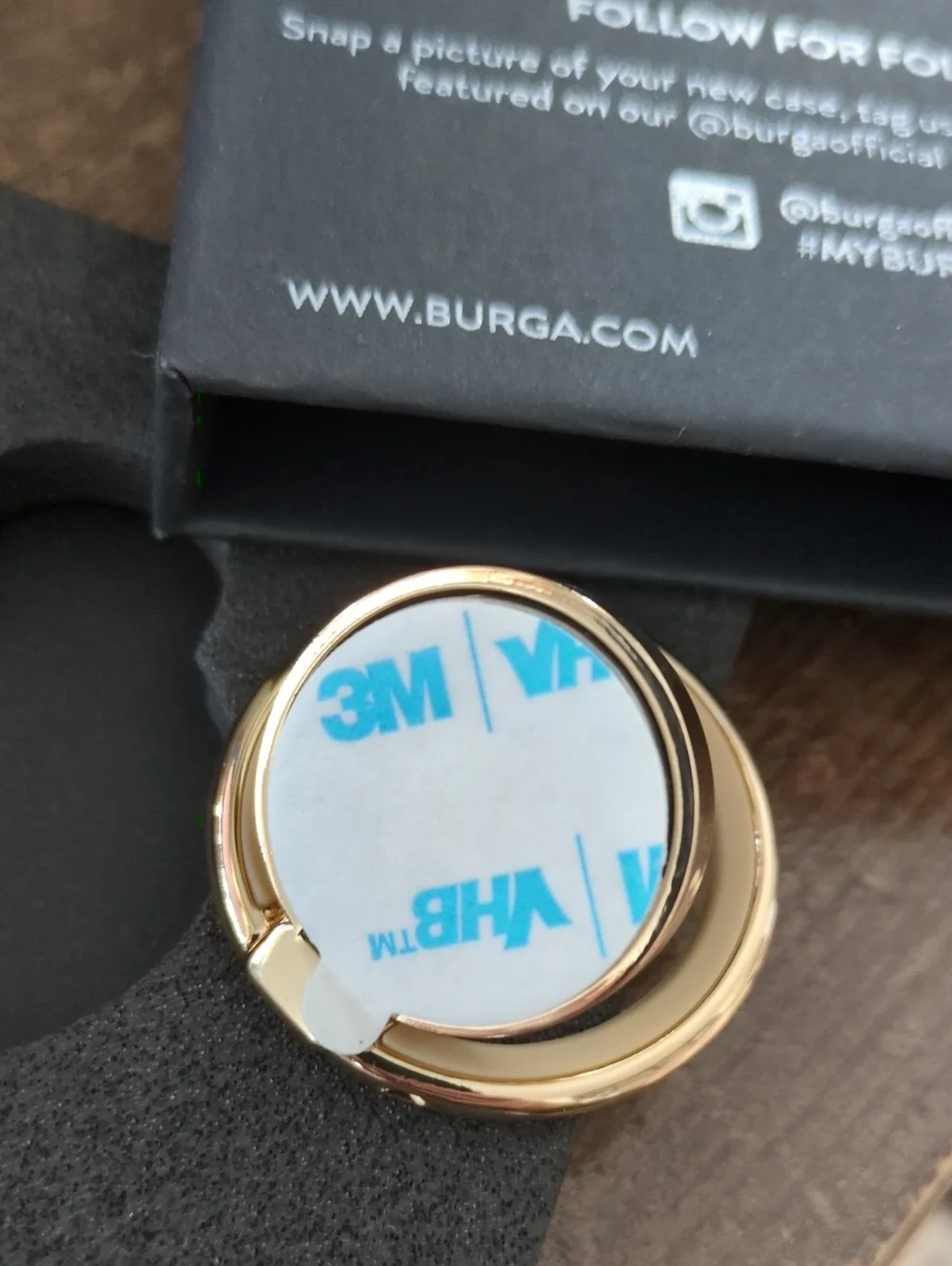 Leopard Print Phone Case with Gold Ring Holder by Burga for Pixel 8a